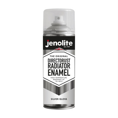 Jenolite Directorust Radiator Enamel PaintSilver Gloss400Ml Spray Can from B&Q