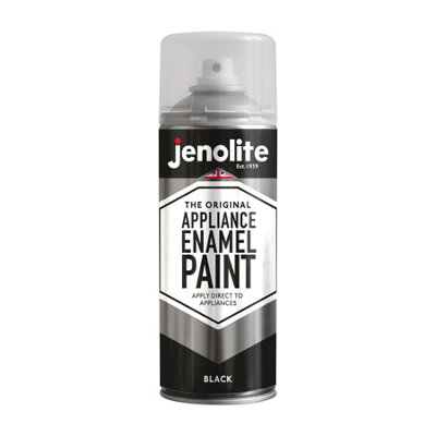 Jenolite Appliance Enamel PaintBlack400Ml from B&Q