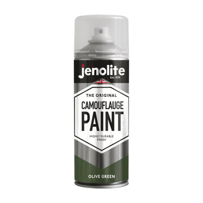 Jenolite Camouflage Matt PaintOlive Green400Ml from B&Q
