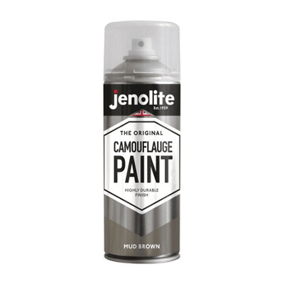 Jenolite Camouflage Matt PaintMud Brown400Ml from B&Q