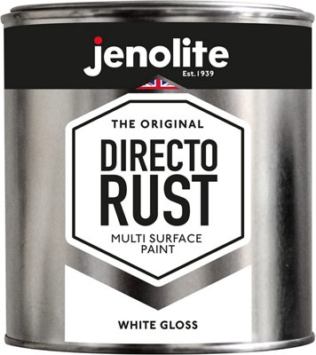 Jenolite Directorust White Gloss 1 Litre Multi Surface Paint - Image 5