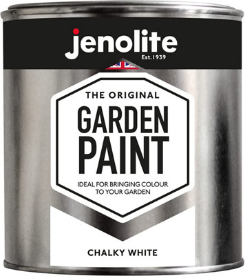Jenolite Multi-Surface Garden Furniture PaintChalky White1L from B&Q