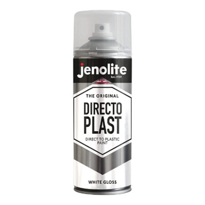 Jenolite Directoplast Multi-Surface PaintWhite Gloss400Ml Spray Can3-Pack from B&Q