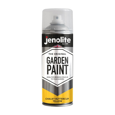 Jenolite Multi-Surface Garden Furniture PaintChalky Buttercup Yellow400Ml Spray Can3-Pack from B&Q