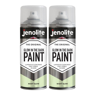 Jenolite Luminous Glow In The Dark Paint400Ml Spray Can2-Pack from B&Q