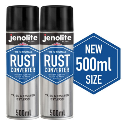 Jenolite Rust Converter X 500Ml Epoxy Based Rust Treatment. Fast Acting & Self Priming Size 2 B&Q