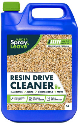 5L Jarder Resin Driveway CleanerEliminates MossAlgae And MouldNo Bleach Or Acid