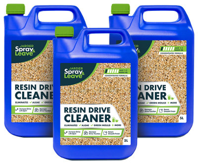 3 X 5L Jarder Resin Driveway CleanerEliminates MossAlgae And MouldNo Bleach Or Acid