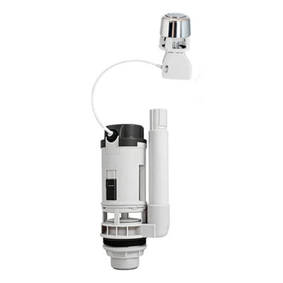 Fluidmaster PRO550UK Cable Push Button Dual Flush Valve 1 1/2"" & 2"" Top, Side - Image 12