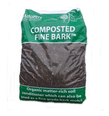 Melcourt Organic Composted Fine Bark Soil Conditioner 50L from B&Q