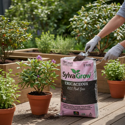 Melcourt Sylvagrow Ericaceous Compost  100% Peat Free (Rhs Endorsed) 40Lt from B&Q