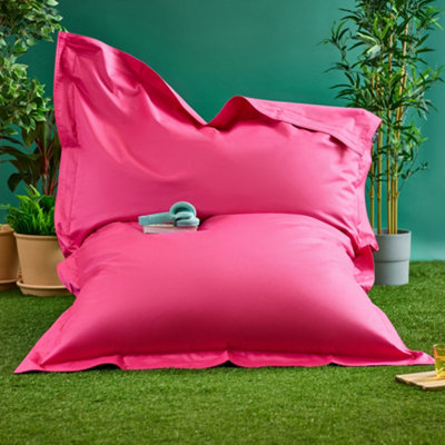 B&Q -  Giant Indoor Outdoor Bean Bag Floor Cushion Pink