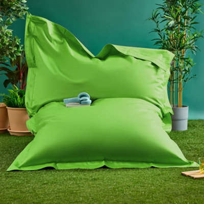 B&Q -  Giant Indoor Outdoor Bean Bag Floor Cushion Lime