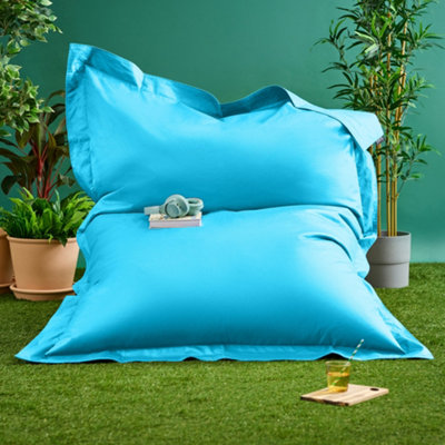 Icon Bazaar Bag Aqua Giant Indoor Outdoor Bean Bag Lounger Blue