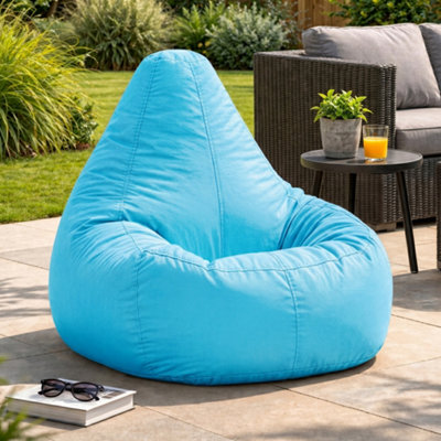 Icon Recliner Indoor Outdoor Bean Bag Aqua Bean Bag Chair Blue