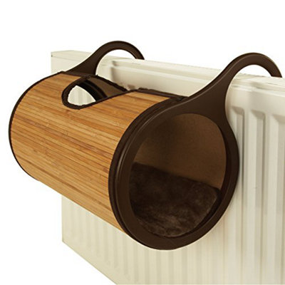 Rosewood Bamboo Radiator Cat Bed from B&Q