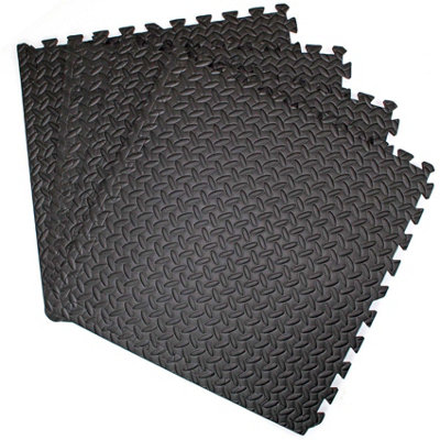 Actiasmat Eva Interlocking Gym Mats In Dark Grey Soft Foam Flooring Play Exercise Garage Floor Tiles from B&Q