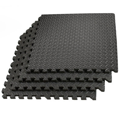 Actiasmat Eva 20mm Shock Absorbing Protective Gym Floor Mats/tiles from B&Q