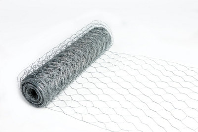 Actiaspet Galvanised Chicken Wire/mesh Fencing Netting For Rabbit Fence Garden 50mm X 60Cm X 50M (22G) from B&Q