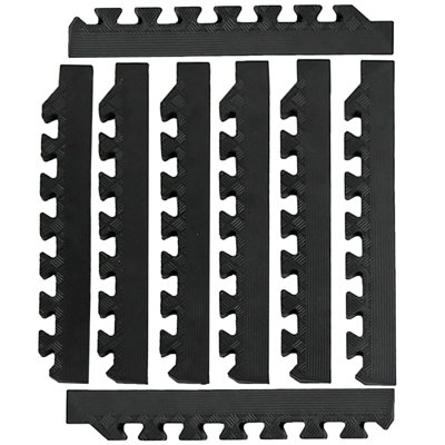 Actiasmat Edges For Rubber Interlocking Gym Garage Mats Heavy Duty from B&Q