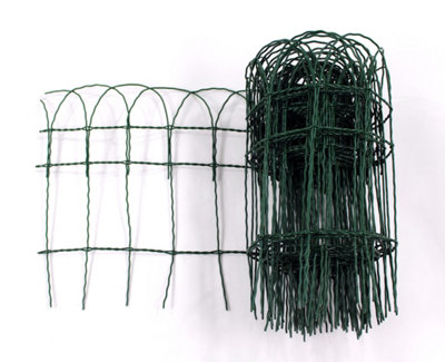 Actiasgear 10M Pvc Lawn Boarder Fence 0.4M High from B&Q
