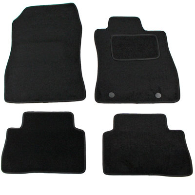 Actiasmat Nissan Juke Car Mats For 2010 To 2019 Tailored Carpet 4Pc Black Floor Set from B&Q