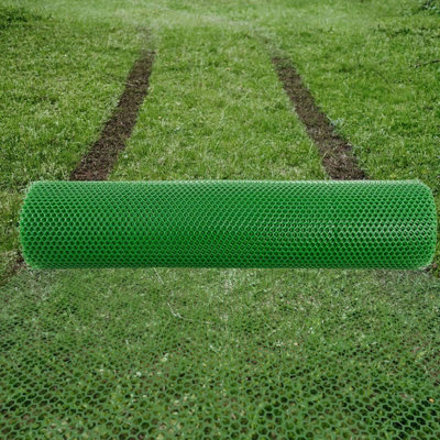 Actiasmat Grass Protection Mesh For Driveway Lawn Mat Car Park Turf Mud Reinforcement 25M Roll from B&Q