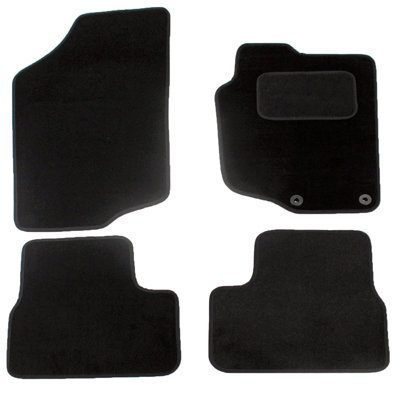 Actiasmat Fits Peugeot 207 2006-2014 Tailored Carpet Car Mats 4Pcs Floor Set Black