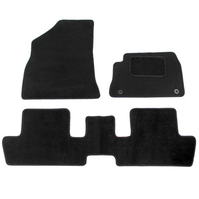 Actiasmat For Peugeot 3008 Car Floor Mats 2009 To 2016 Tailored Carpet 3Pc Set Black from B&Q