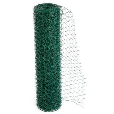 Actiaspet Pvc Coated Green Chicken/rabbit Wire Mesh For Aviary Fencing Garden 50mm X 120Cm X 50M from B&Q