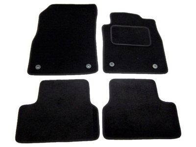 Actiasmat For Vauxhall Astra J Car Mats Tailored Carpet 2010 To 2015 Mk6 4Pc Floor Set Black