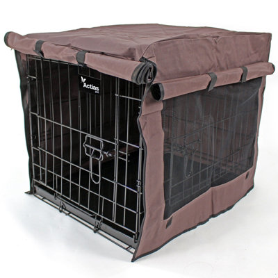 B&Q -  48Inch Dog Cage Cover Chocolate Brown