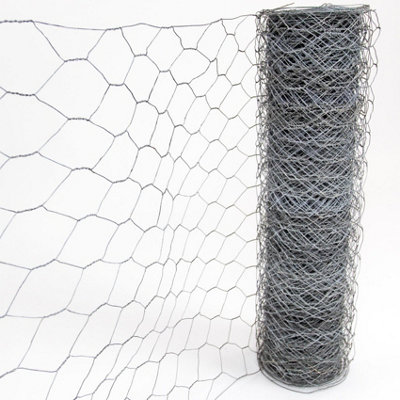 Actiaspet Galvanised Chicken Wire/mesh Electro Galvanised 50mm X 90Cm X 50M (22G) from B&Q