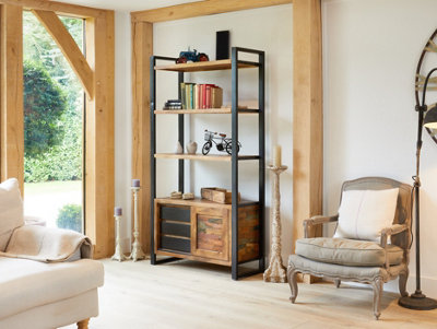 Baumhaus Urban Chic Large Bookcase With Storage from B&Q