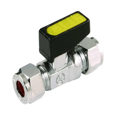 Pepte 10mm Straight Mini Ball Valve Compression For Water Gas And Oil from B&Q
