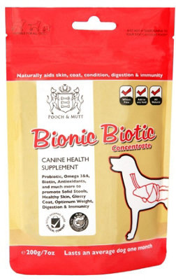 Pooch & Mutt Bionic Biotic Skin Coat & Digestion 200G