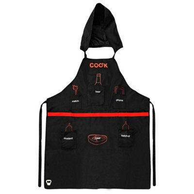B&Q -  Man Cooking Apron With 5 PocketsBlack
