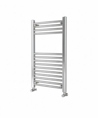 Kartell Chrome Straight 500 X 800 Heated Towel Rail Warmer Radiator Rad 22mm D Rail from B&Q