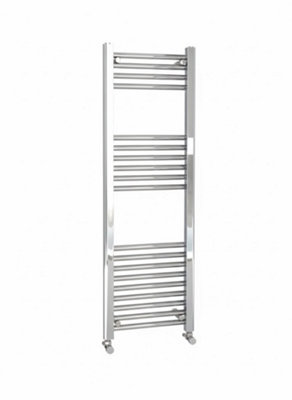 Kartell Chrome Straight 400 X 1000 Heated Towel Rail Warmer Radiator Rad 22mm D Rail from B&Q