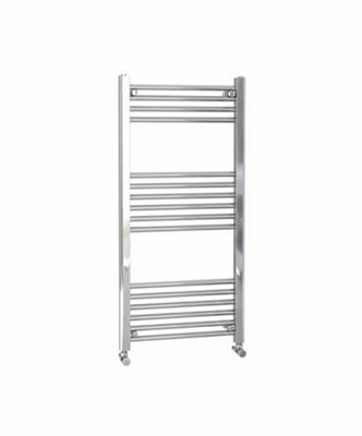 Kartell Chrome Straight 500 X 1000 Heated Towel Rail Warmer Radiator Rad 22mm D Rail from B&Q