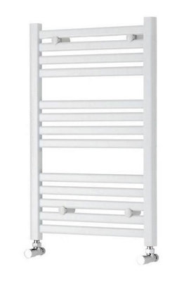 Kartell White Straight 600 X 800 Heated Towel Rail Warmer Radiator Rad 22mm D Rail from B&Q