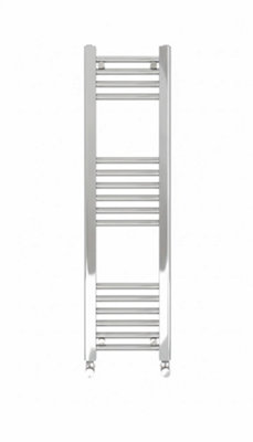 Kartell Chrome Straight 300 X 1000 Heated Towel Rail Warmer Radiator Rad 22mm D Rail from B&Q