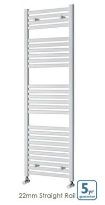 Kartell White Straight 300 X 1600 Heated Towel Rail Warmer Radiator Rad 22Mm D Rail