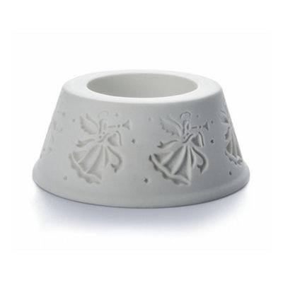 De Greef Pillar Candle HolderChristmas Angels Design from B&Q