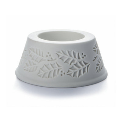 De Greef Pillar Candle HolderChristmas Holly Design from B&Q