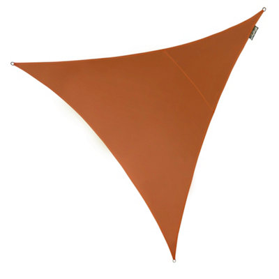Kookaburra 5M Triangle Waterproof Terracotta Garden Patio Sun Shade Sail Canopy 98% Uv Block With Free Rope from B&Q