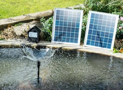 Primrose Solar Water Pump Kit With Lights & Battery Backup 1550Lph from B&Q