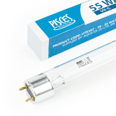 Pisces 55W Watt T8 Replacement Uv Pond Bulb Spare Uvc Lamp Light For Filter Ultraviolet 2 Pin Linear Uv-C Tube 910mm G55T8 from B&Q