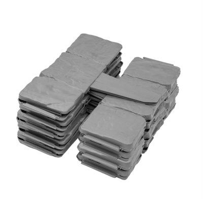 Kct 2 Pack- Stone Slab Garden Lawn Border Edgings20 Pieces Total from B&Q