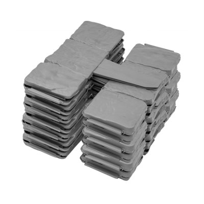 Kct 3 Pack- Stone Slab Garden Lawn Border Edgings30 Pieces Total from B&Q